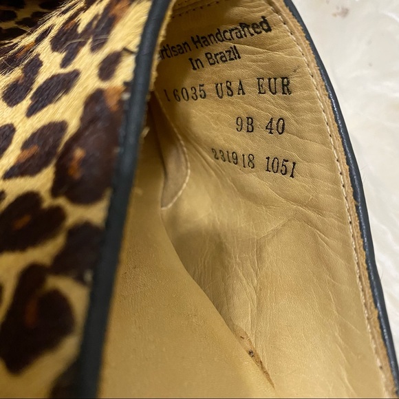 LUCCHESE Charlie 1 Horse Shoes Leopard Mules 40 9 - Picture 5 of 10